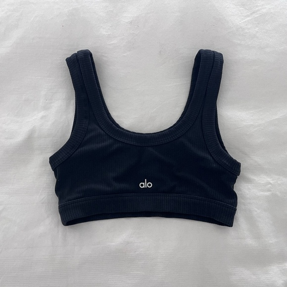 Alo Yoga Wellness Bra Black Size S Small In Good Used Condition - Picture 6 of 6